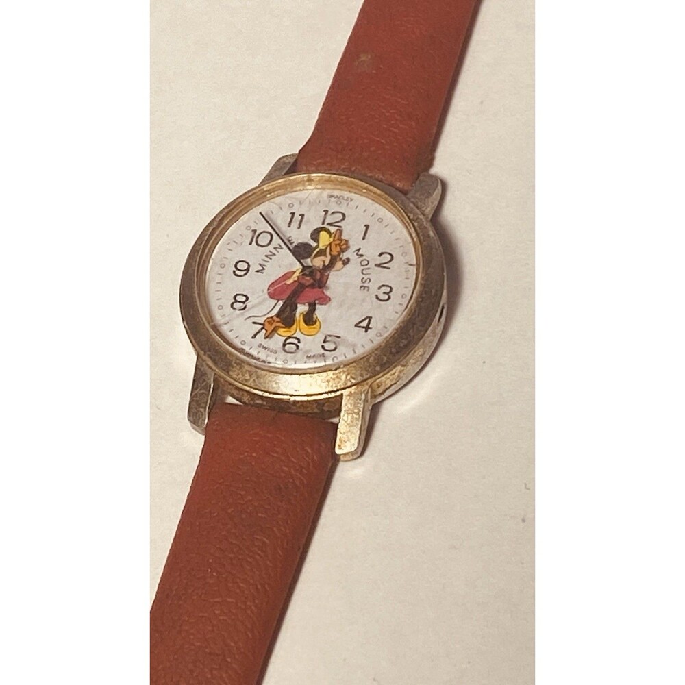 Vintage Bradley Disney Minnie Mouse winding watch, DOESN'T WORK, swiss made